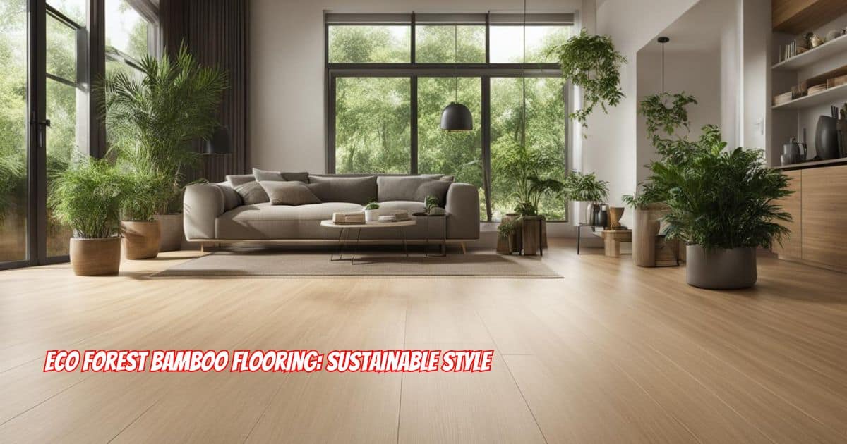 Eco Forest Bamboo Flooring Sustainable Style